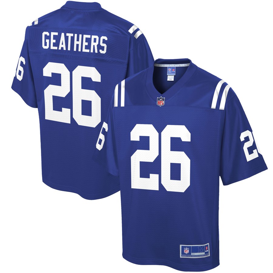 Men's Indianapolis Colts Clayton Geathers Nfl Pro Line Royal Player Jersey