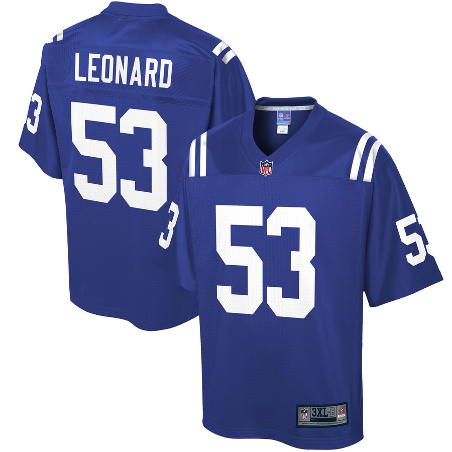 Men's Indianapolis Colts Darius Leonard Nfl Pro Line Royal Big & Tall Player Jersey