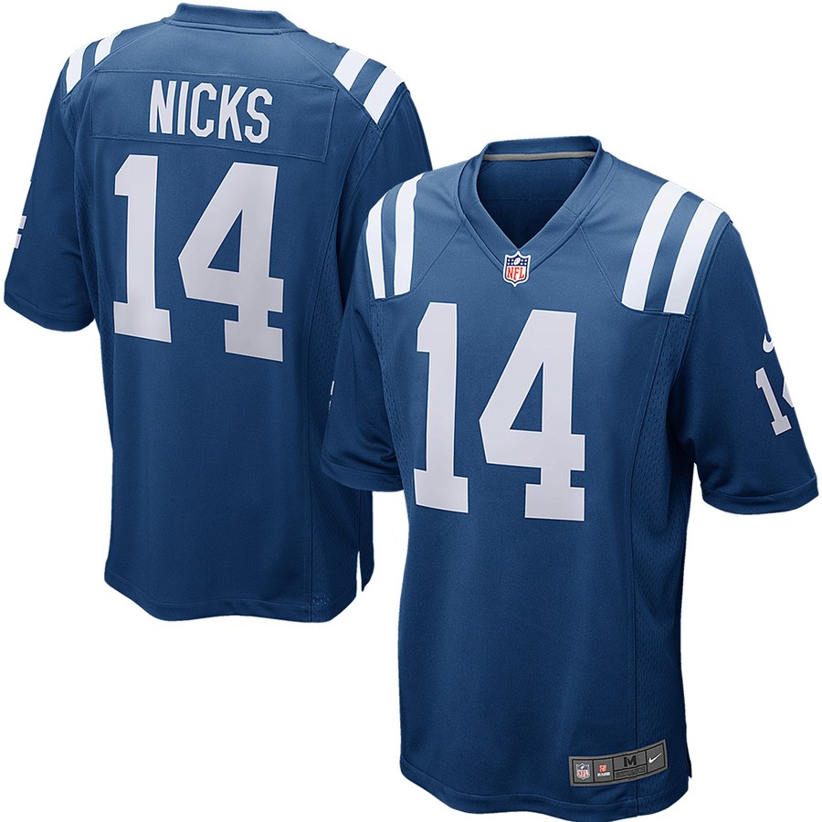 Men's Indianapolis Colts Hakeem Nicks Nike Royal Game Jersey