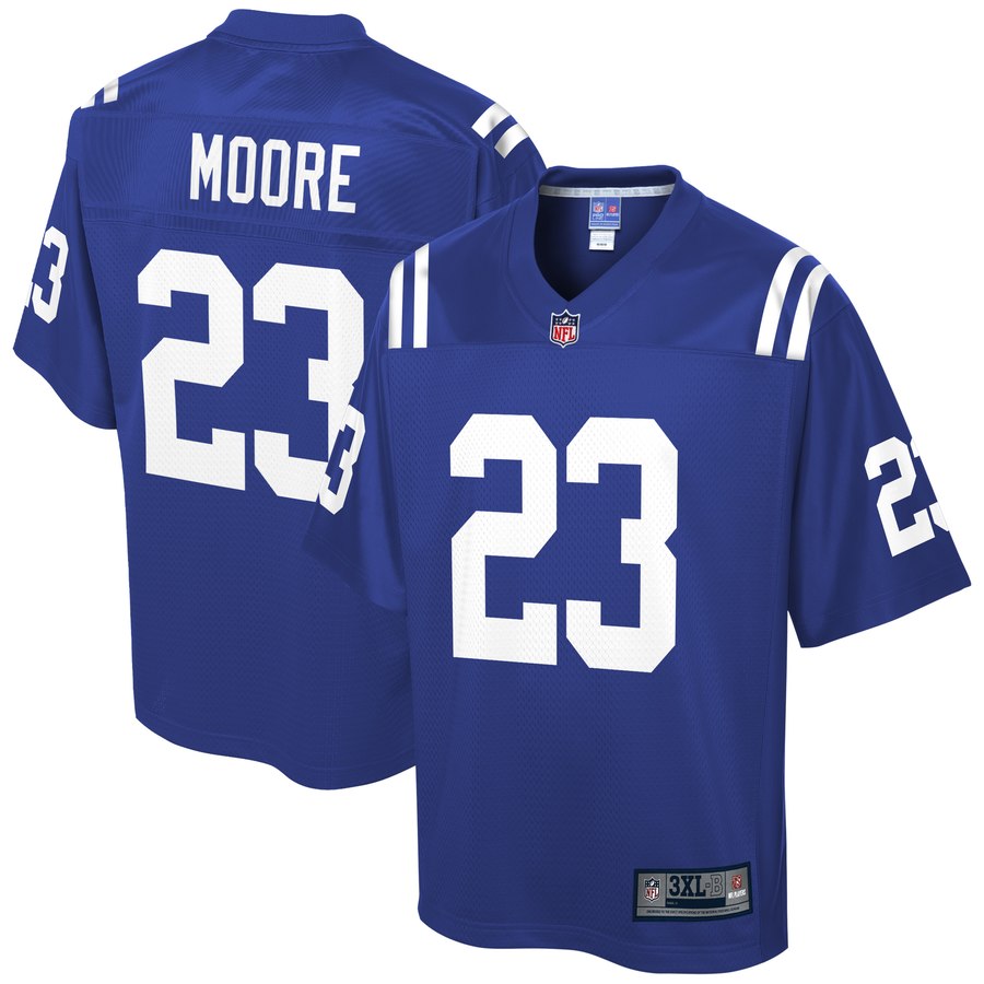 Men's Indianapolis Colts Kenny Moore Nfl Pro Line Royal Big & Tall Player Jersey