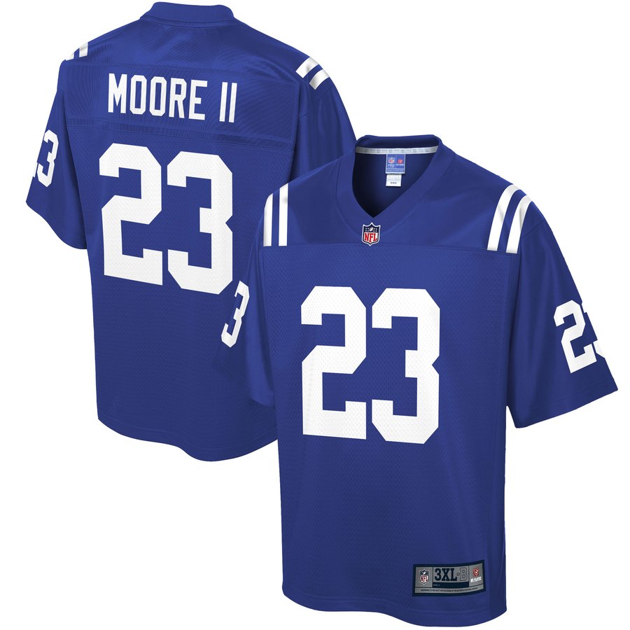 Men's Indianapolis Colts Kenny Moore Nfl Pro Line Royal Big & Tall Player Jersey