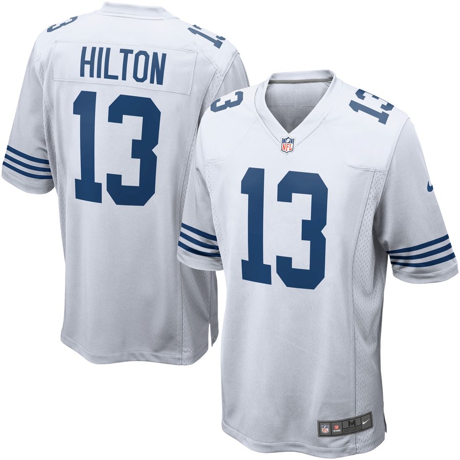 Youth Indianapolis Colts Ty Hilton Nike White Alternate Game Jersey