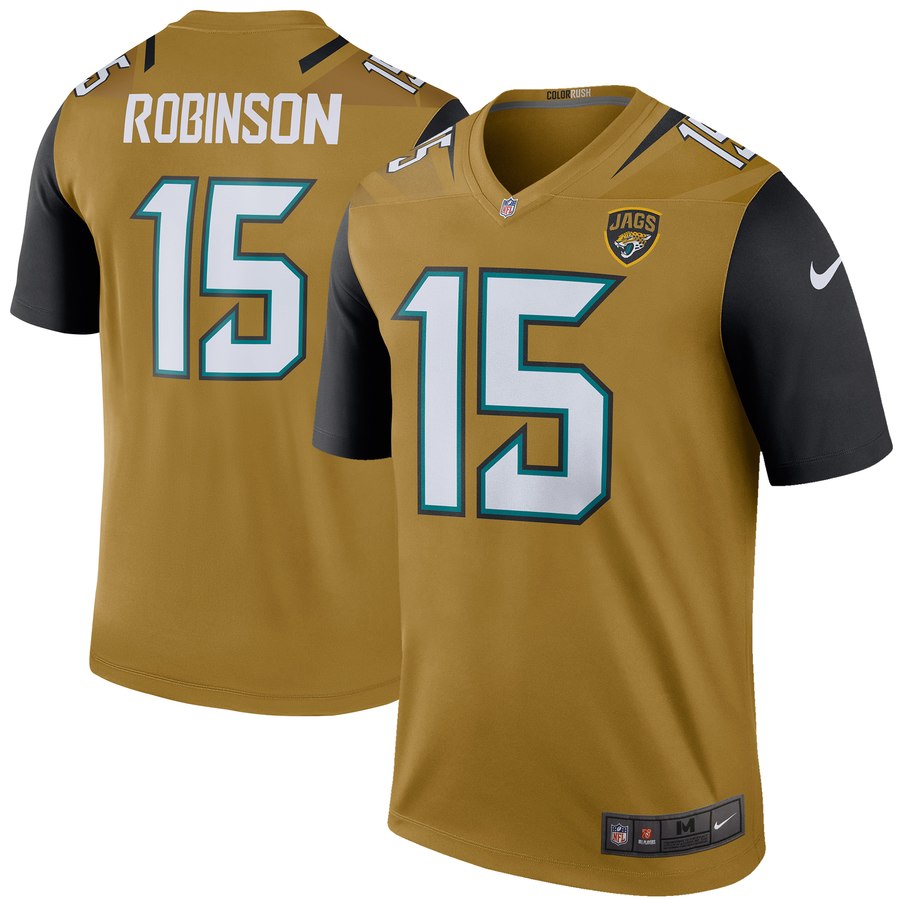 Men's Jacksonville Jaguars Allen Robinson Nike Bold Gold Color Rush Legend Jersey