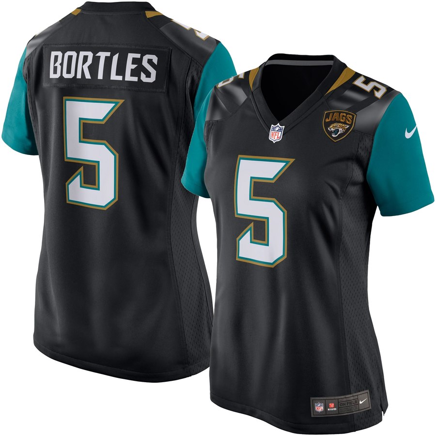 Girls Youth Jacksonville Jaguars Blake Bortles Nike Black Game Jersey