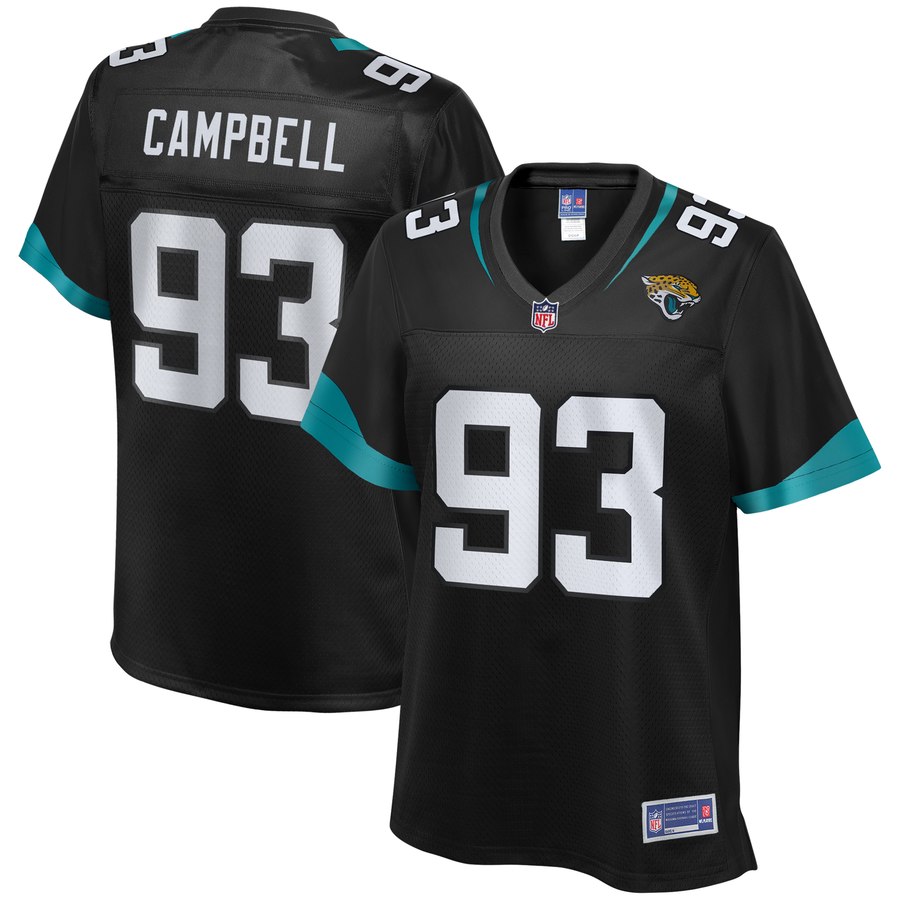 Women's Jacksonville Jaguars Calais Campbell Nfl Pro Line Black Team Player Jersey