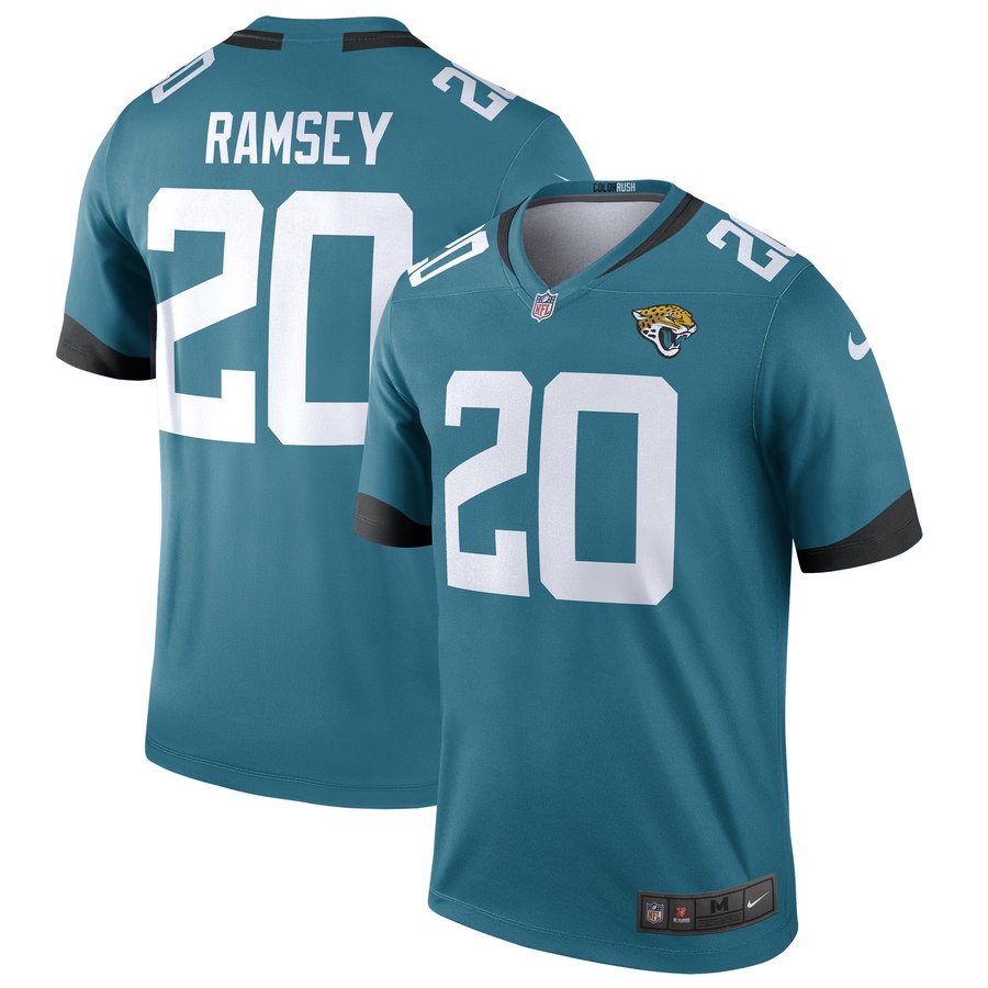 Men's Jacksonville Jaguars Nike Jalen Ramsey Teal Color Rush Legend Jersey