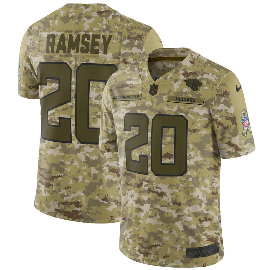 Men's Jacksonville Jaguars Jalen Ramsey Nike Camo Salute To Service Limited Jersey