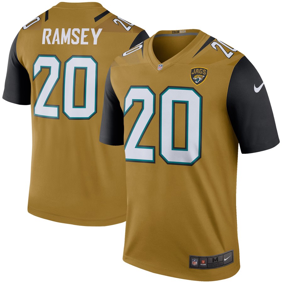 Men's Jacksonville Jaguars Jalen Ramsey Nike Bold Gold Color Rush Legend Jersey