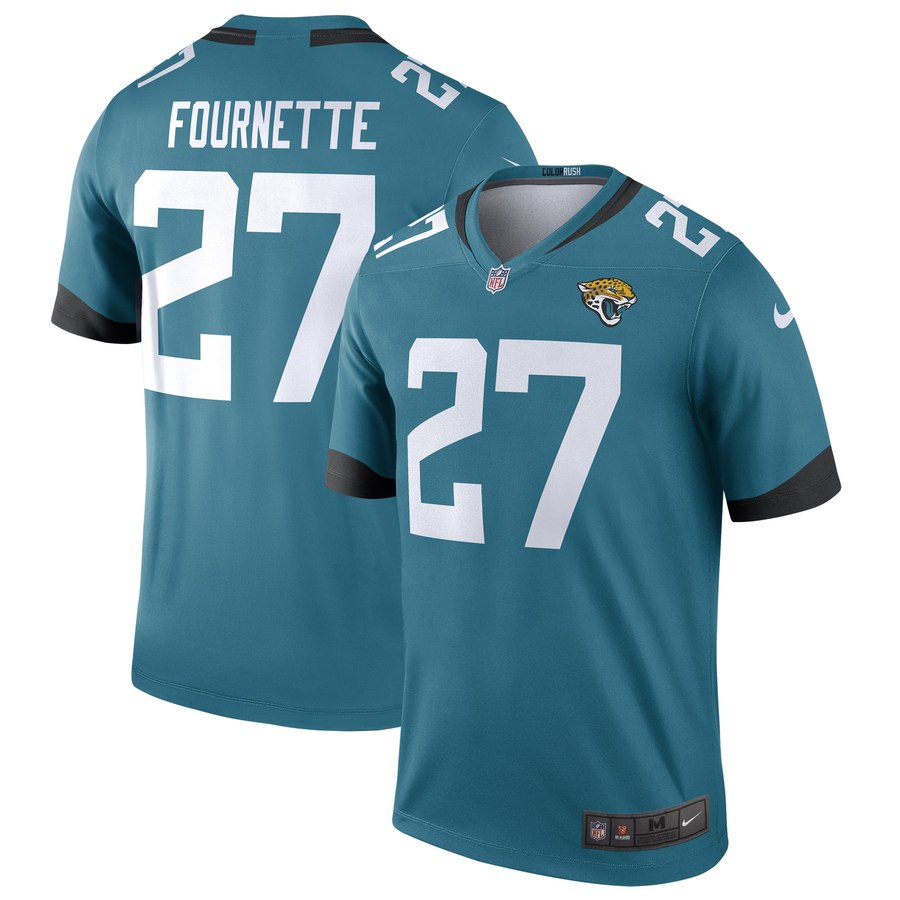 Men's Jacksonville Jaguars Nike Leonard Fournette Teal Color Rush Legend Jersey