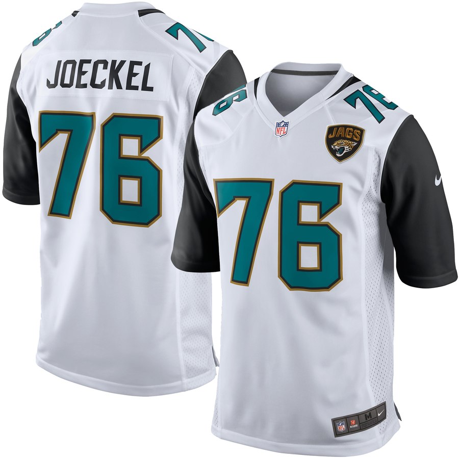 Men's Jacksonville Jaguars Luke Joeckel Nike White Game Jersey