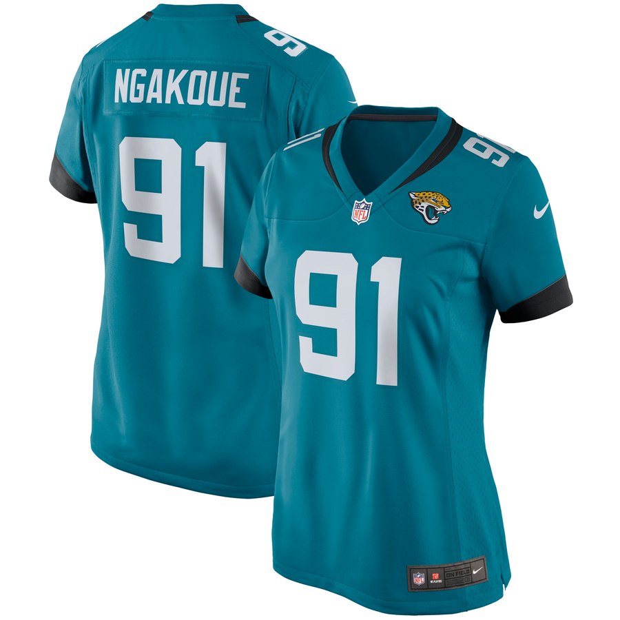 Women's Jacksonville Jaguars Yannick Ngakoue Nike Teal Game Jersey