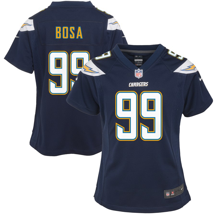 Girls Youth Los Angeles Chargers Joey Bosa Nike Navy Game Jersey