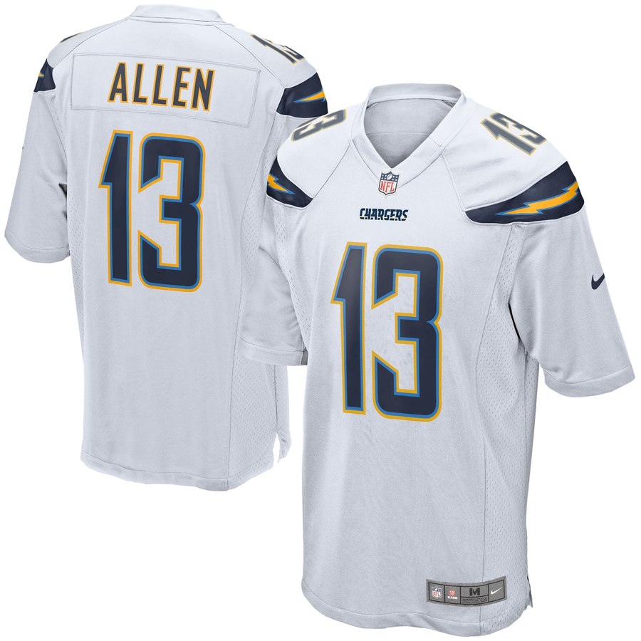 Youth Los Angeles Chargers Keenan Allen Nike White Game Jersey