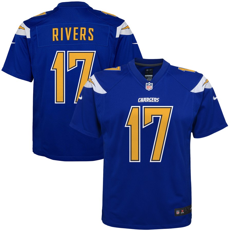 Youth Los Angeles Chargers Philip Rivers Nike Royal Color Rush Game Jersey