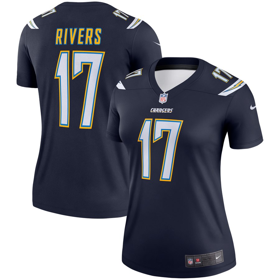 Women's Los Angeles Chargers Philip Rivers Nike Navy Legend Jersey