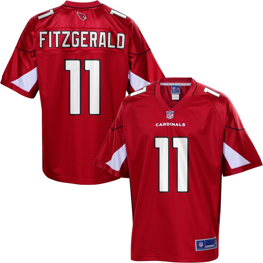 Mens Arizona Cardinals Larry Fitzgerald NFL Pro Line Cardinal Team Color Jersey