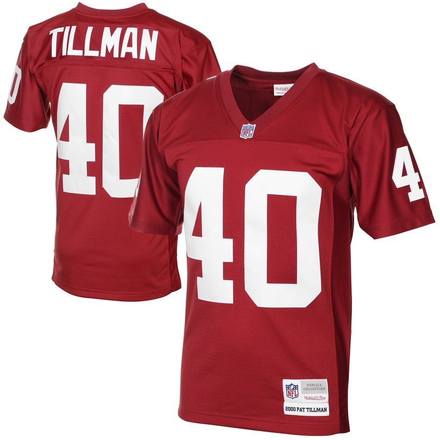 Mens Arizona Cardinals Pat Tillman Mitchell And Ness Cardinal 2000 Retired Player Vintage Replica Jersey