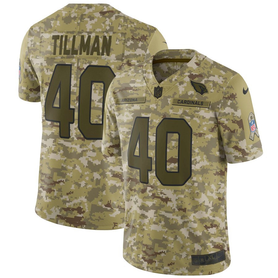 Mens Arizona Cardinals Pat Tillman Nike Camo Salute To Service Retired Player Limited Jersey