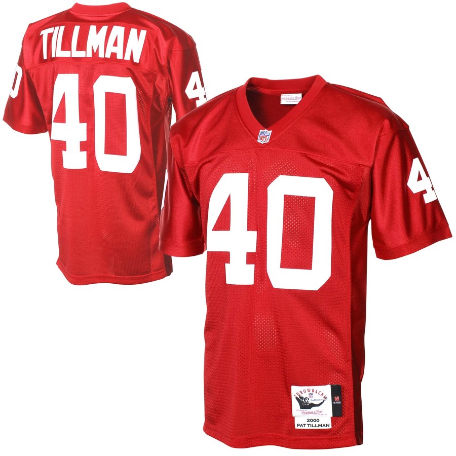 Mens Arizona Cardinals Pat Tillman Mitchell And Ness Cardinal Authentic Throwback Jersey