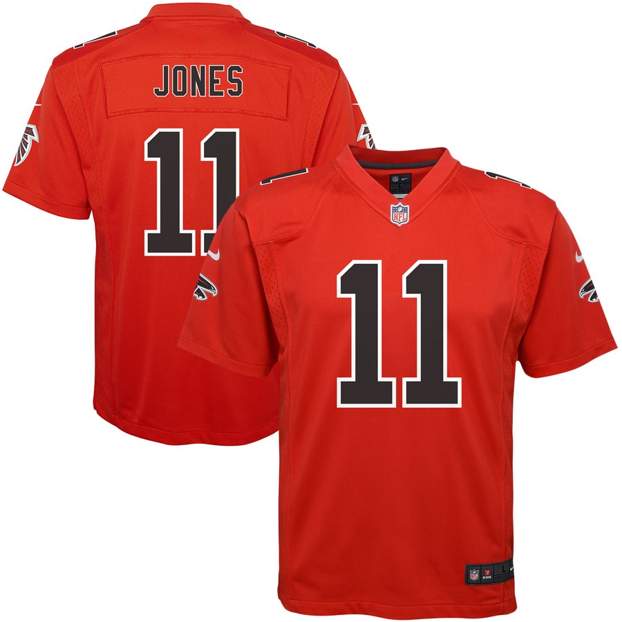 Youth Atlanta Falcons Julio Jones Nike Red Color Rush Game Jersey