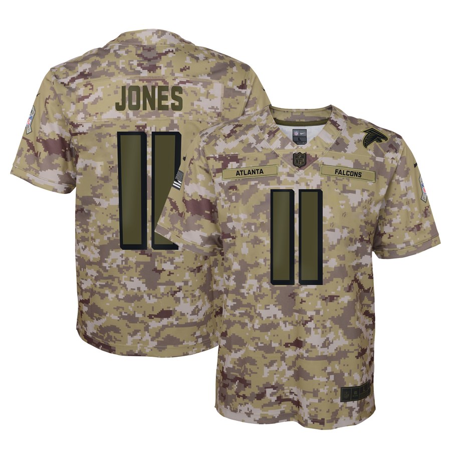 Youth Atlanta Falcons Julio Jones Nike Camo Salute To Service Game Jersey