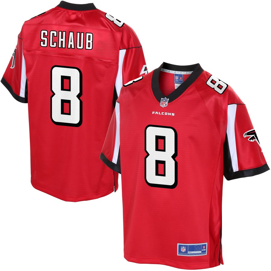 Mens Atlanta Falcons Matt Schaub NFL Pro Line Red Player Jersey