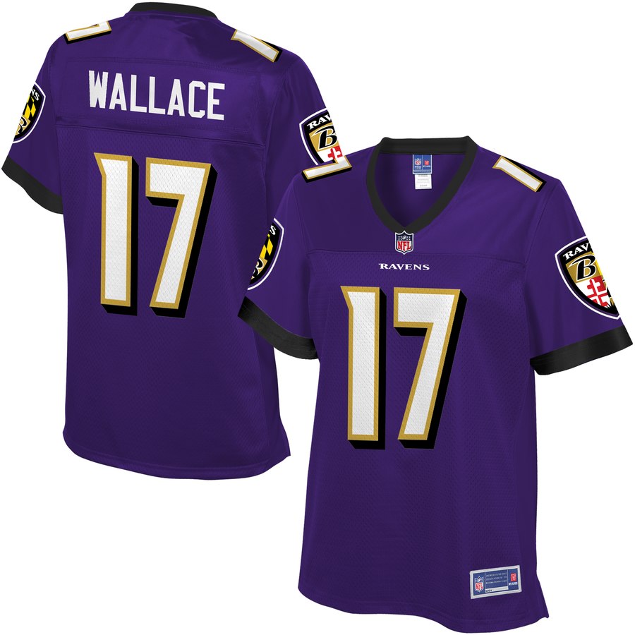 Women's Baltimore Ravens Mike Wallace NFL Pro Line Purple Player Jersey