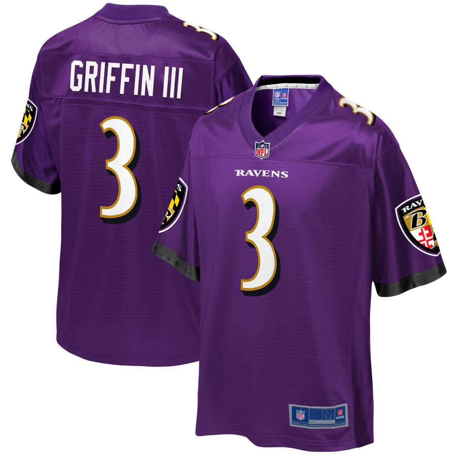 Mens Baltimore Ravens Robert Griffin Iii NFL Pro Line Purple Player Jersey