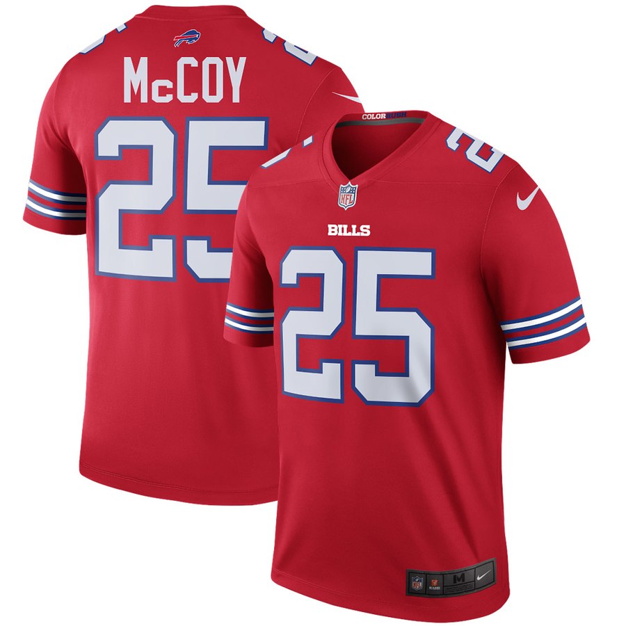 Mens Buffalo Bills Lesean Mccoy Nike Red Color Rush Legend Jersey