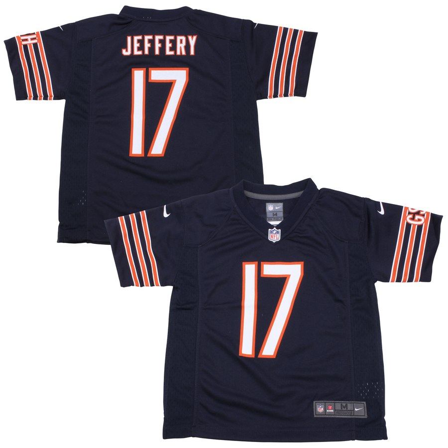 Preschool Chicago Bears Alshon Jeffery Nike Navy Blue Game Jersey