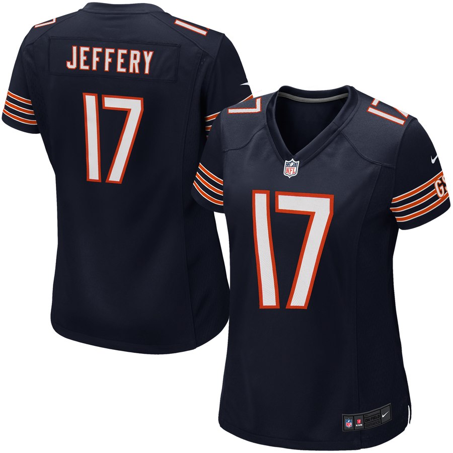 Girls Youth Chicago Bears Alshon Jeffery Nike Navy Blue Game Jersey