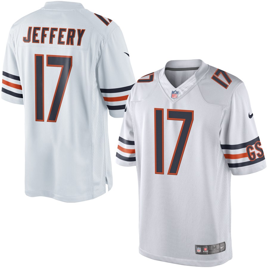 Mens Chicago Bears Alshon Jeffery Nike White Limited Jersey