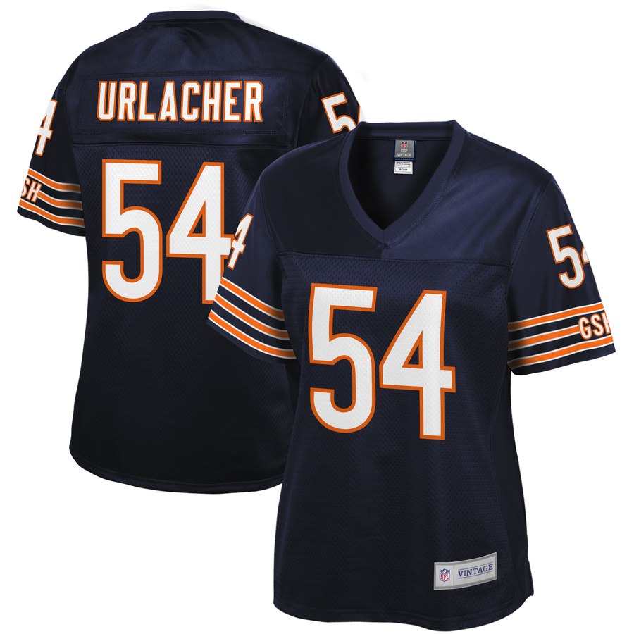 Women's Chicago Bears Brian Urlacher NFL Pro Line Navy Retired Player Jersey