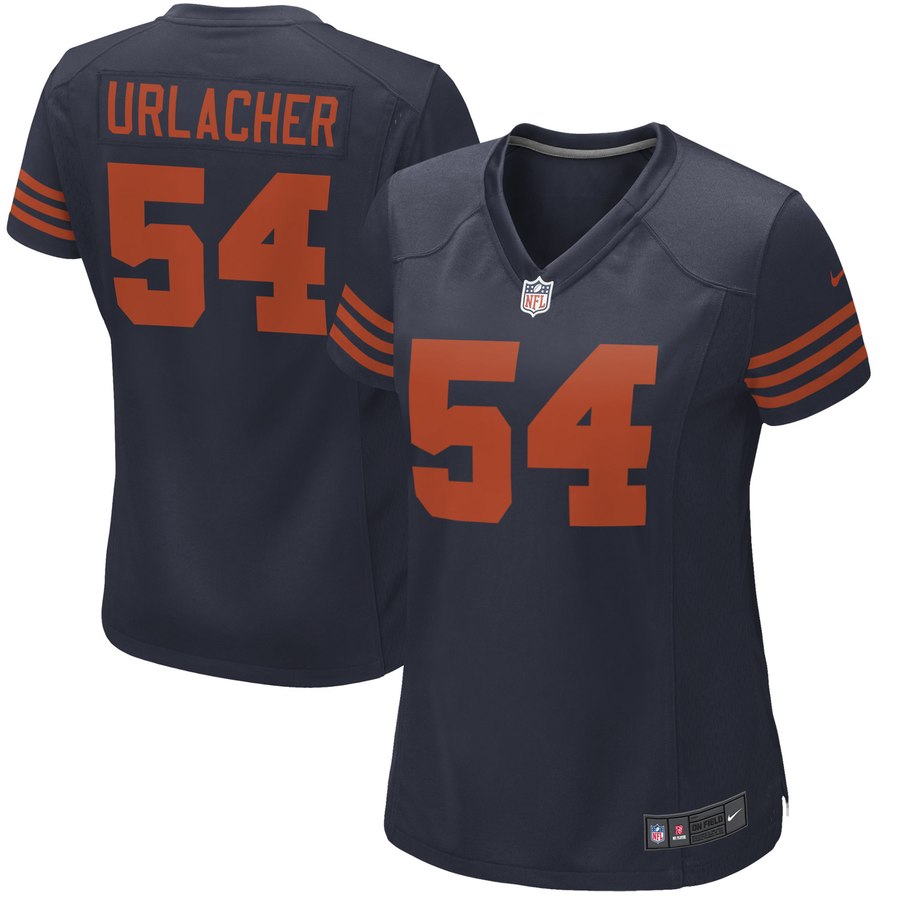 Women's Chicago Bears Brian Urlacher Nike Navy Blue Alternate Game Jersey