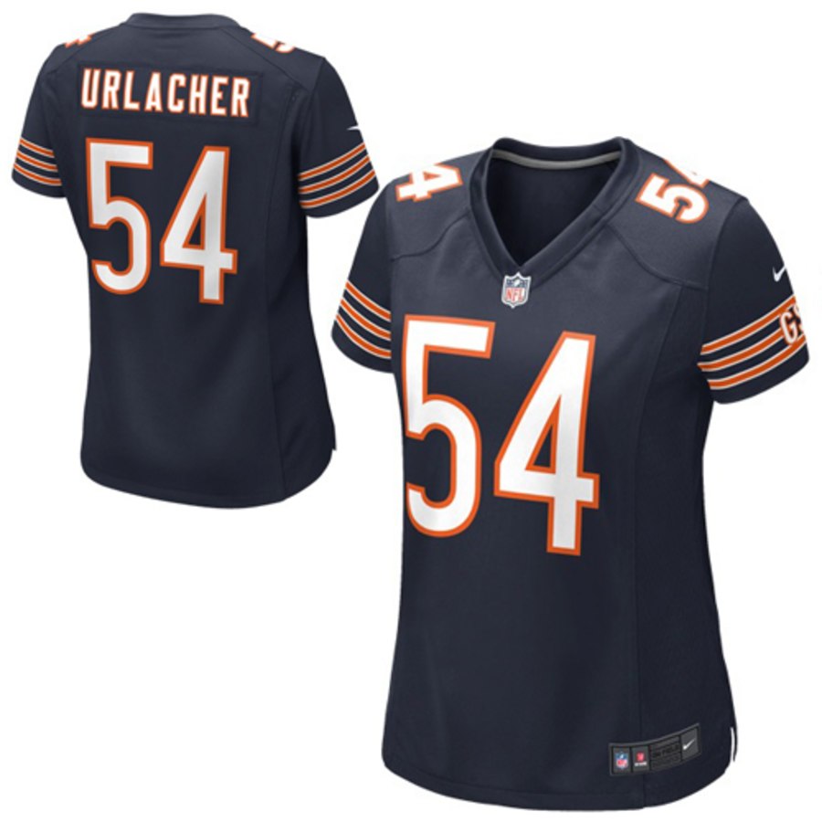 Girls Youth Chicago Bears Brian Urlacher Nike Navy Blue Game Jersey