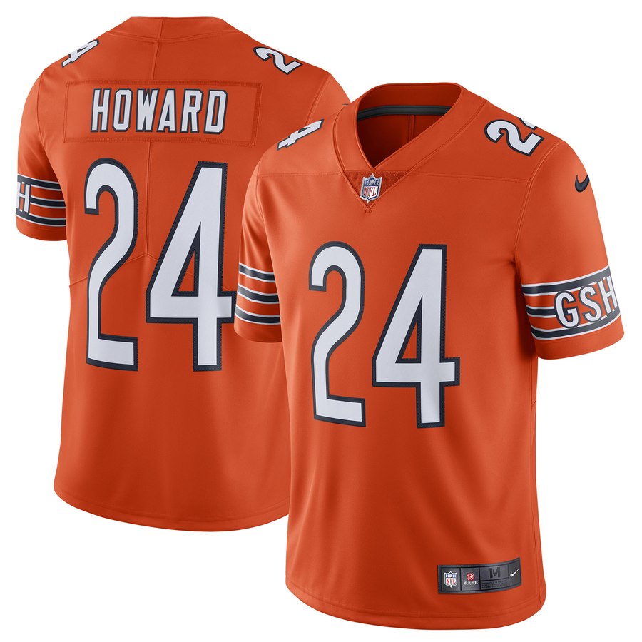 Mens Chicago Bears Jordan Howard Nike Orange Alternate Vapor Untouchable Limited Player Jersey