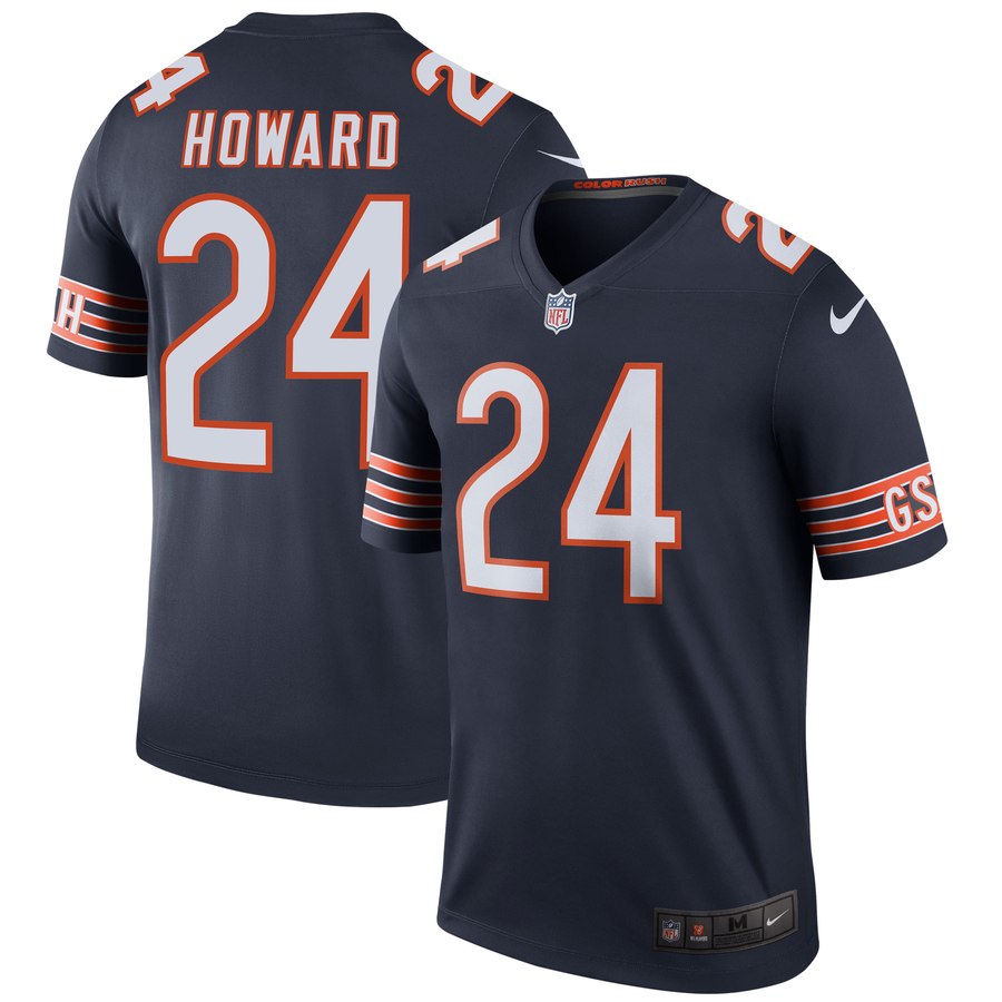 Mens Chicago Bears Jordan Howard Nike Navy Color Rush Legend Jersey