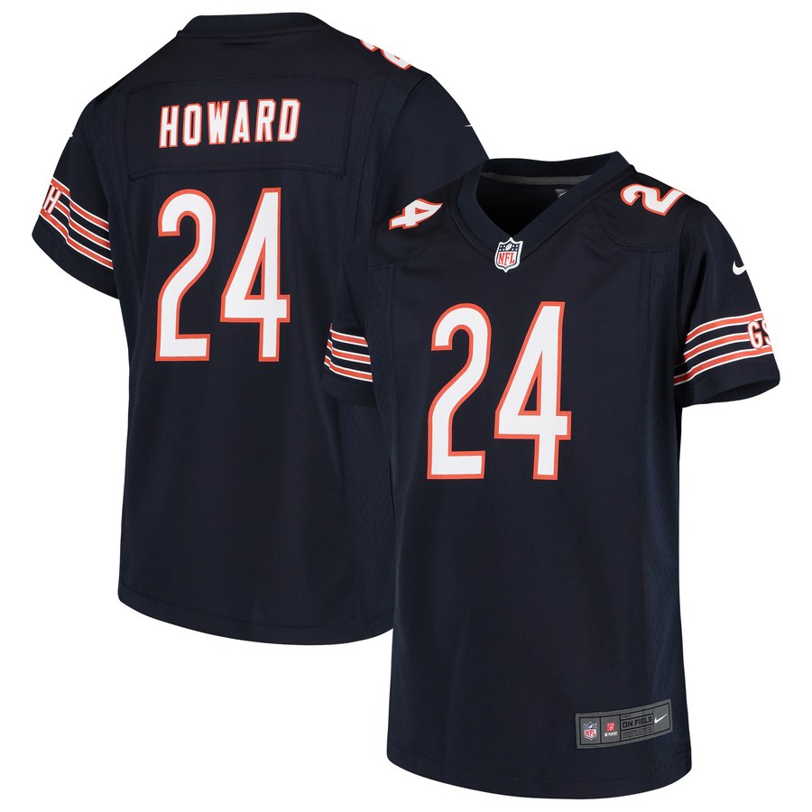 Girls Youth Chicago Bears Jordan Howard Nike Navy Game Jersey