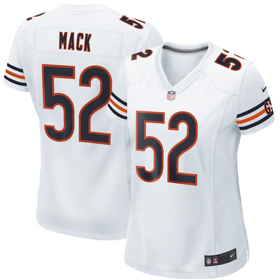 Women's Chicago Bears Khalil Mack Nike White Player Game Jersey