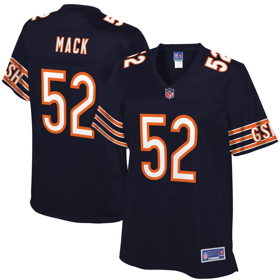 Women's Chicago Bears Khalil Mack NFL Pro Line Navy Player Jersey