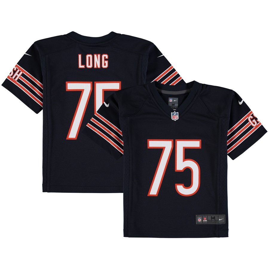 Preschool Chicago Bears Kyle Long Nike Navy Game Jersey