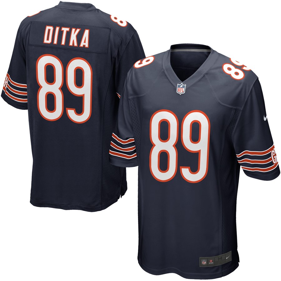 Nike Mike Ditka Chicago Bears Youth Retired Game Jersey Navy Blue