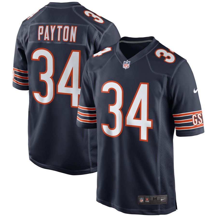 Mens Chicago Bears Walter Payton Nike Navy Retired Player Game Jersey