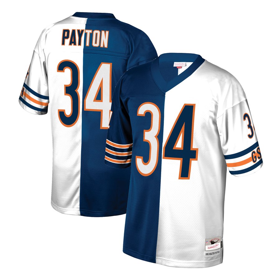 Mens Chicago Bears Walter Payton Mitchell And Ness Navy