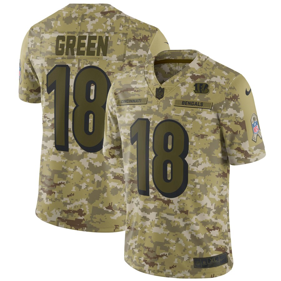 Mens Cincinnati Bengals Aj Green Nike Camo Salute To Service Limited Jersey