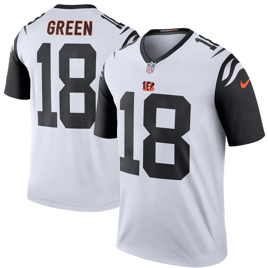 Mens Cincinnati Bengals Aj Green Nike White Color Rush Legend Jersey