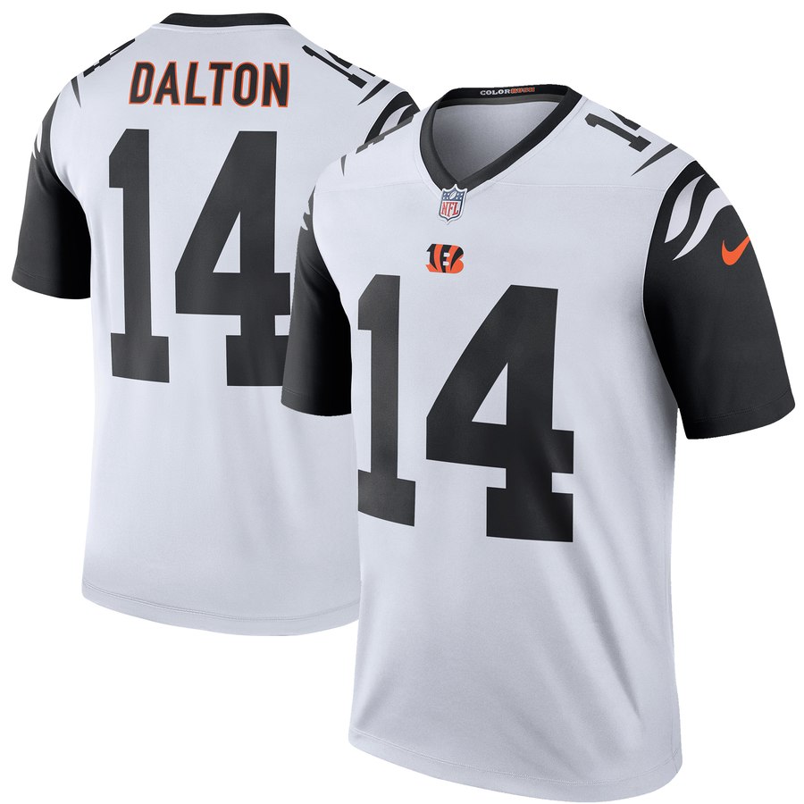 Mens Cincinnati Bengals Andy Dalton Nike White Color Rush Legend Jersey