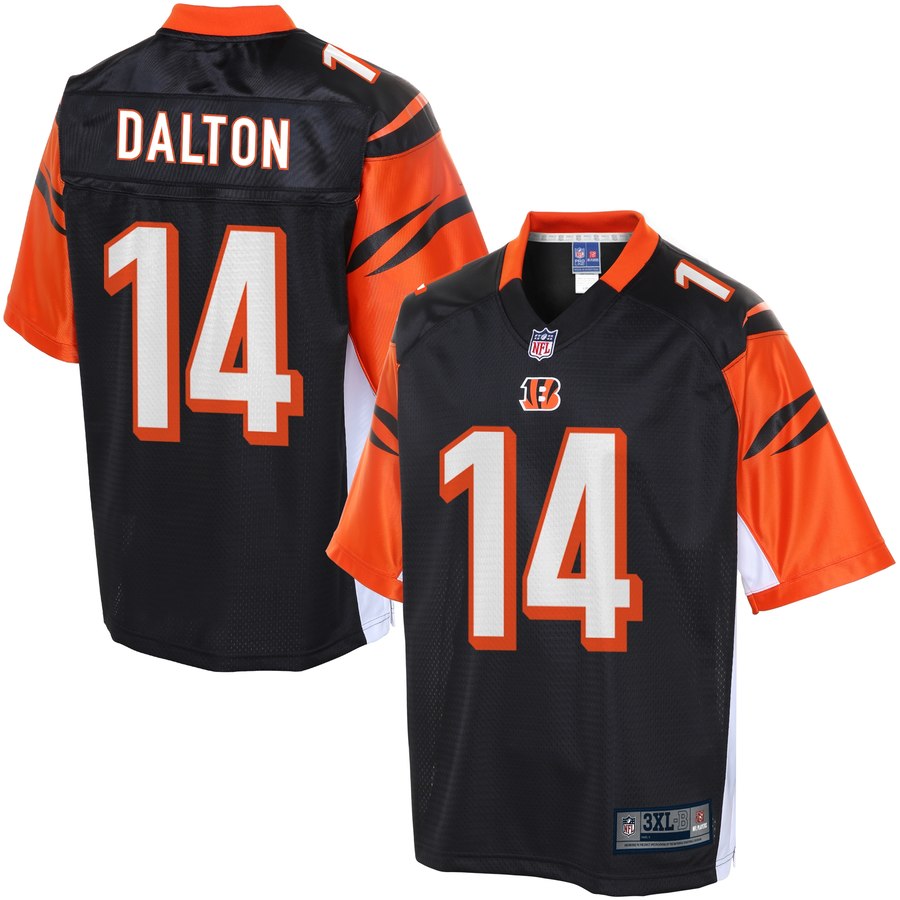 NFL Pro Line Mens Cincinnati Bengals Andy Dalton Big And Tall Team Color Jersey