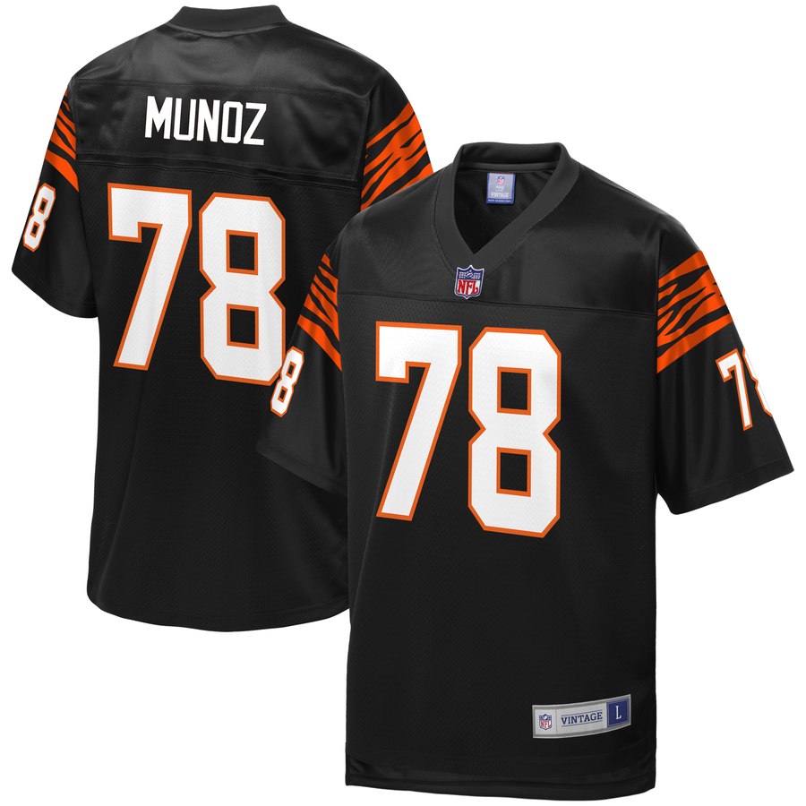 Mens Cincinnati Bengals Anthony Munoz NFL Pro Line Black Replica Retired Player Jersey