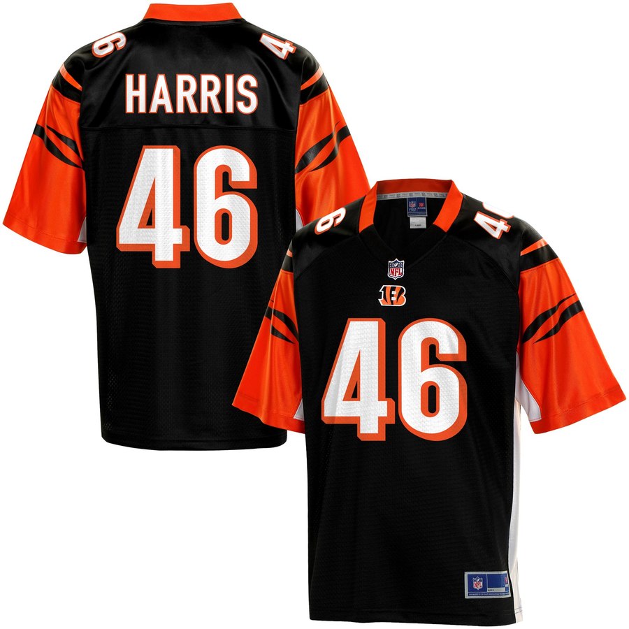 NFL Pro Line Mens Cincinnati Bengals Clark Harris Team Color Jersey